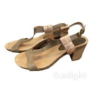 Pikolinos Womens Strappy Sandals Multicolor Beige Leather Block Heel 6.5 EU37